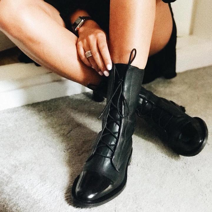 Bottines À Talons En Cuir Végétal Pour Femme