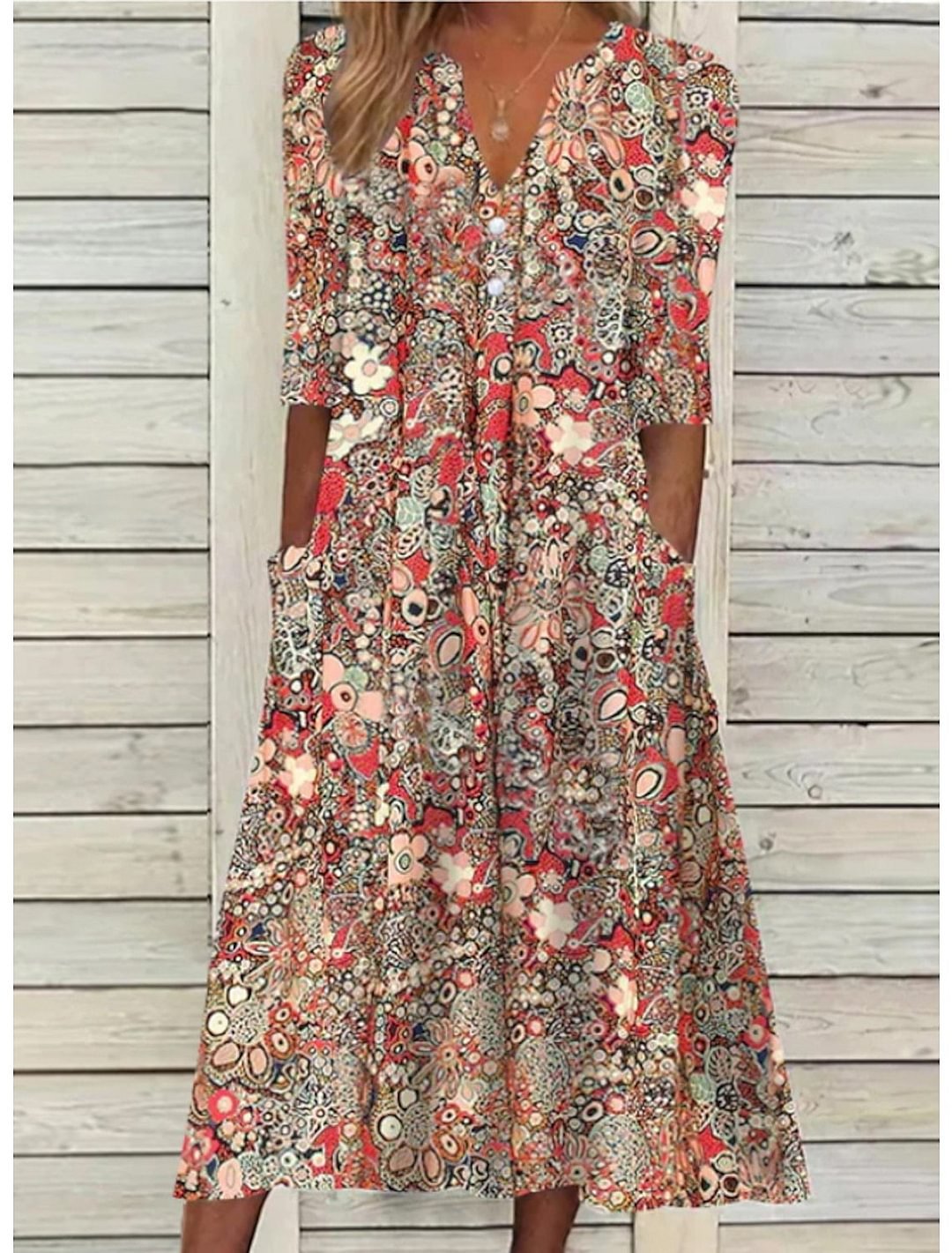 Wendie | ROBE D'ÉTÉ ÉLÉGANTE AVEC COUVERCLE POUR VENTRE